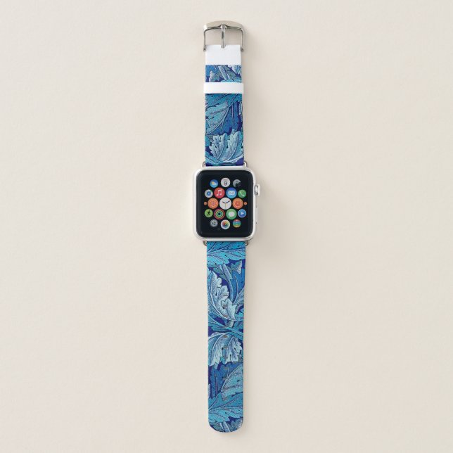 Acanthus Blue, William Morris Apple Watch Band (Front)