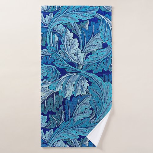 Acanthus Blue William Morris Bath Towel