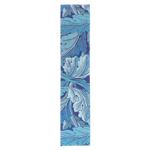 Acanthus Blue, William Morris Short Table Runner (Front)