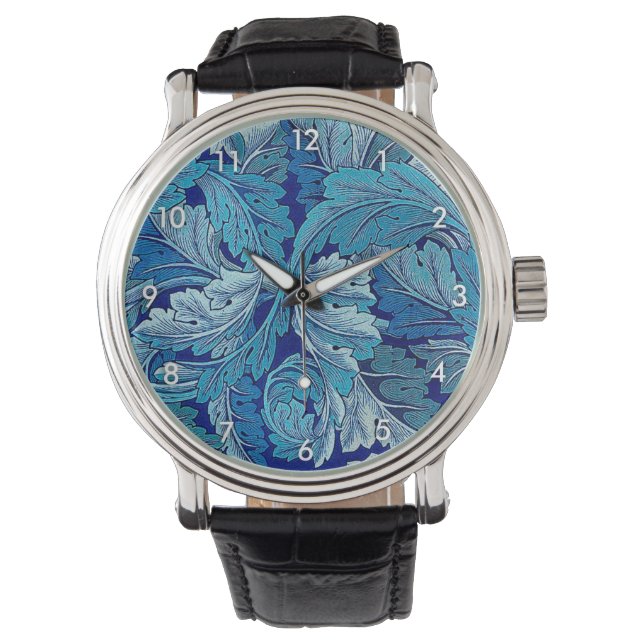 Acanthus Blue, William Morris Watch (Front)