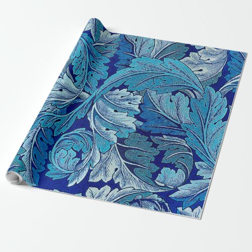 Acanthus Blue William Morris Wrapping Paper
