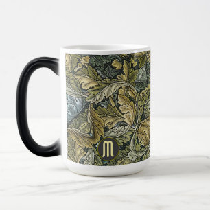 Acanthus by William Morris Monogram Floral Color Morph Mug