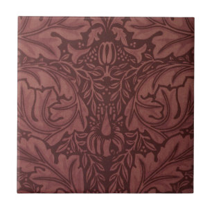 Acanthus by William Morris, Vintage Floral Textile Ceramic Tile