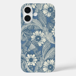 acanthus cobalt denim iPhone 16 case