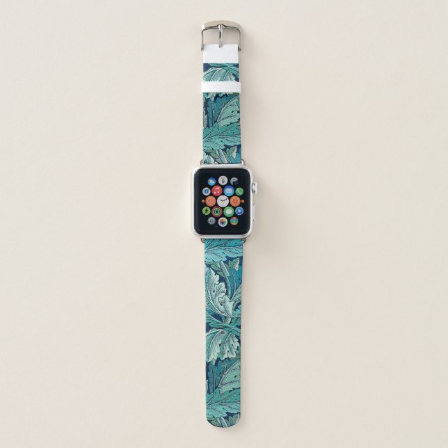 Acanthus Green, William Morris Apple Watch Band (Front)