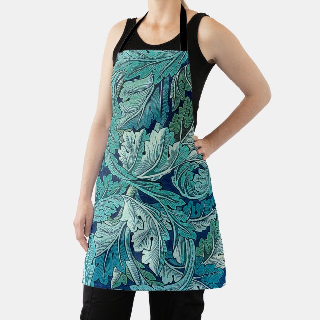 Acanthus Green, William Morris Apron (Insitu)
