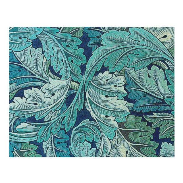 Acanthus Green, William Morris Faux Canvas Print (Front)