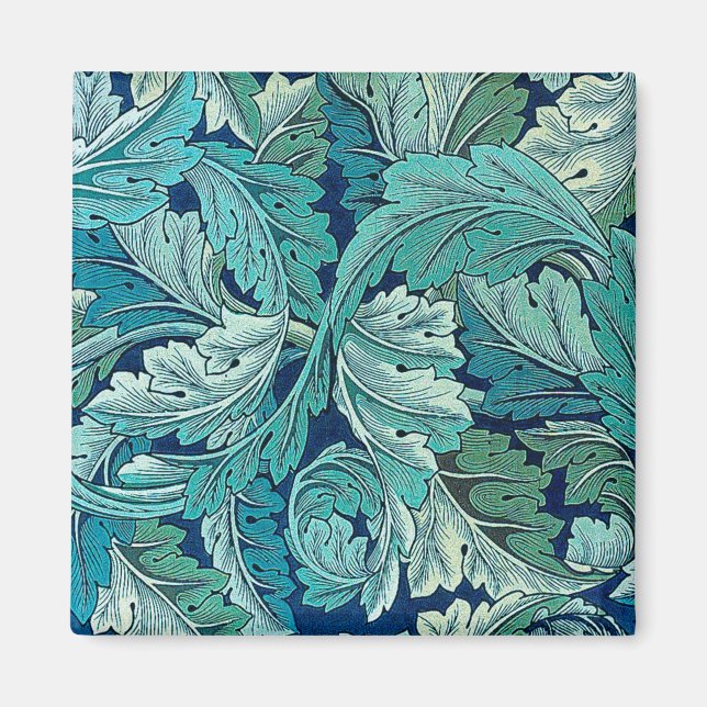 Acanthus Green, William Morris Magnet (Front)