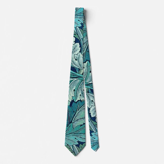 Acanthus Green, William Morris Neck Tie (Front)
