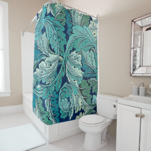 Acanthus Green, William Morris Shower Curtain