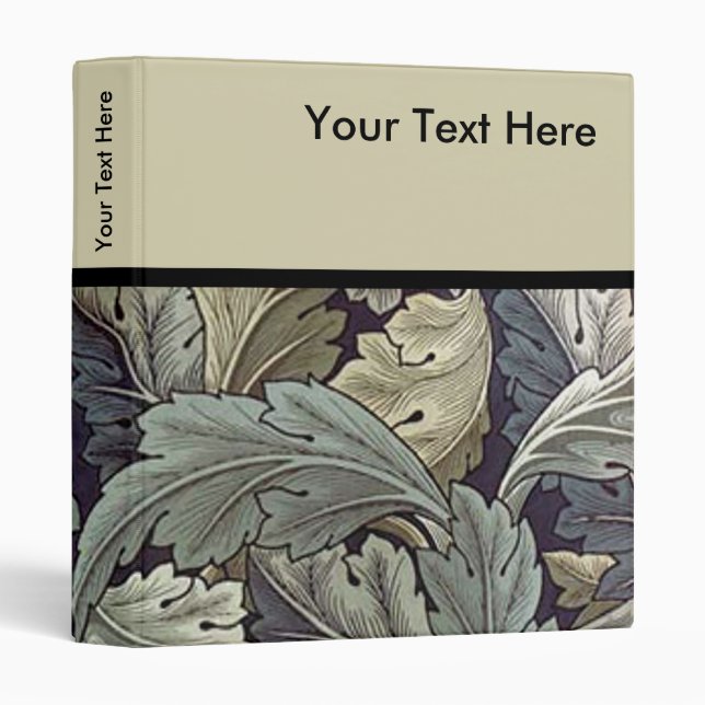 Acanthus Leaves 3 Ring Binder (Front/Spine)