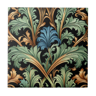 Acanthus Leaves Ceramic Tile