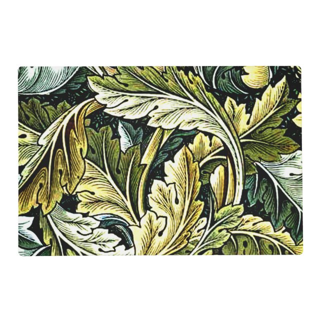Acanthus, popular pattern by William Morris Placemat (Front)