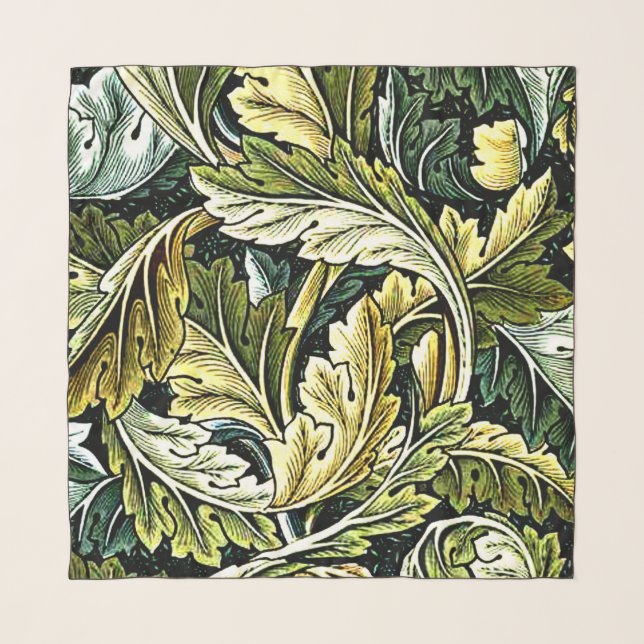 Acanthus, popular William Morris pattern, Scarf (Front)