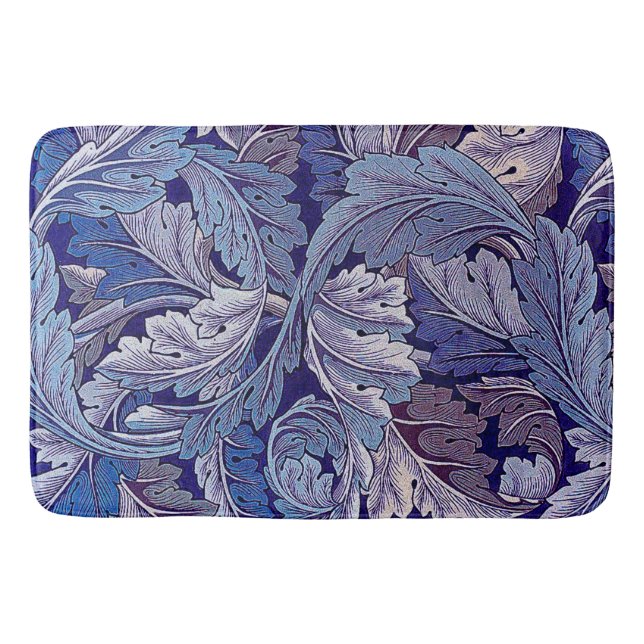 Acanthus Purple Bath Mat (Front)