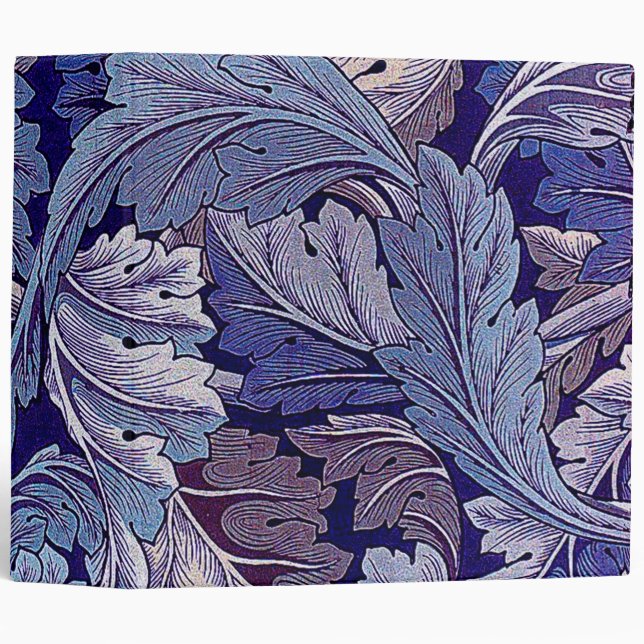 Acanthus Purple, William Morris 3 Ring Binder (Front/Spine)