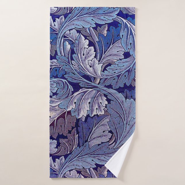 Acanthus Purple, William Morris Bath Towel (Bath Towel)