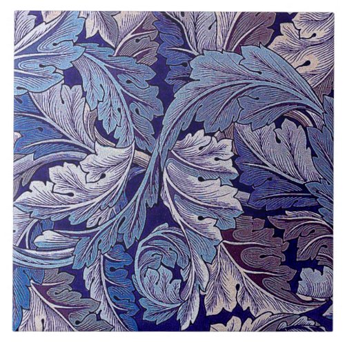 Acanthus Purple William Morris Ceramic Tile