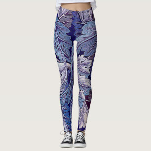 Acanthus Purple, William Morris Leggings