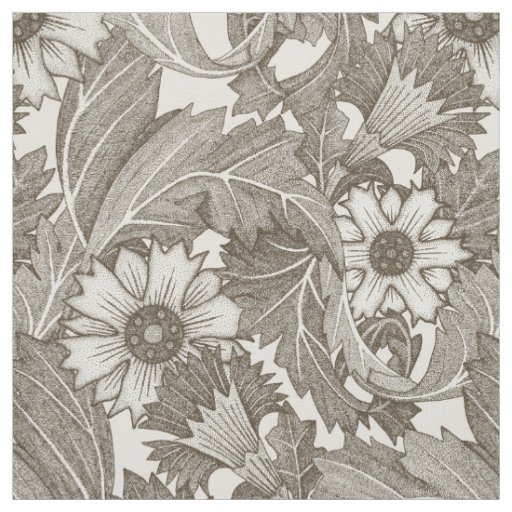 acanthus tea strong white fabric