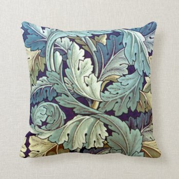 Acanthus Throw Pillow by grandjatte at Zazzle