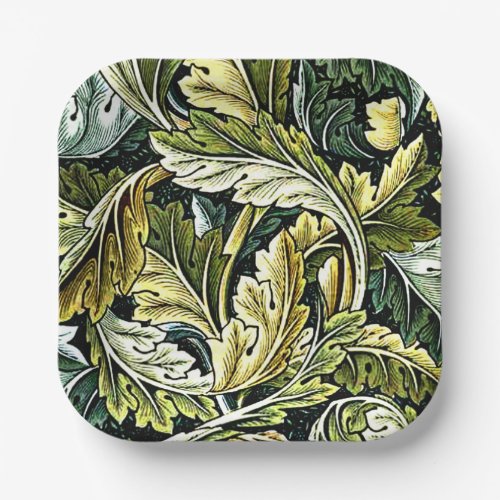 Acanthus vintage William Morris pattern Paper Plates