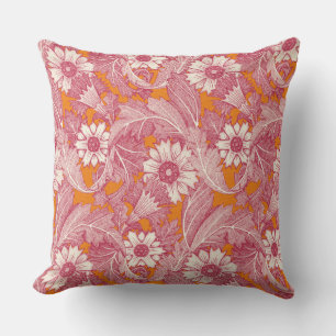 acanthus viva magenta satsuma throw pillow