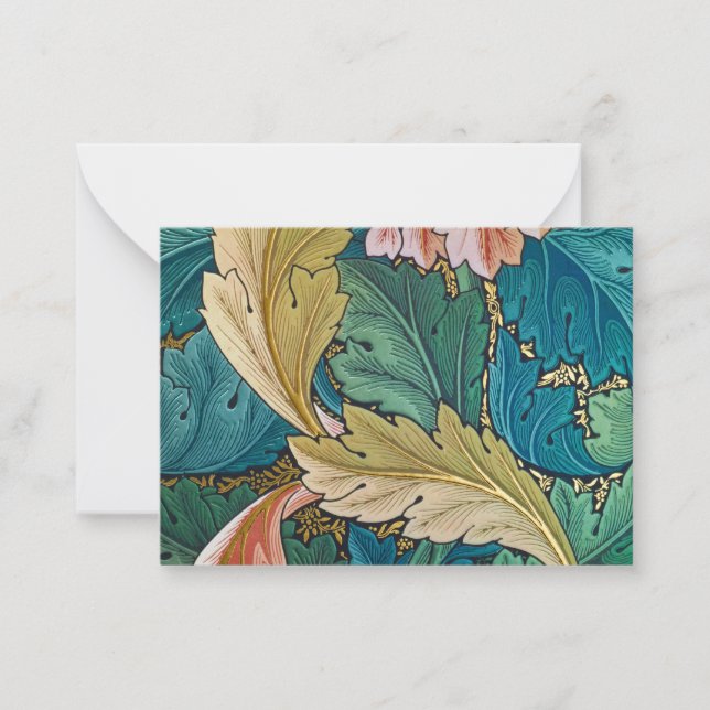 Acanthus, Wallpaper by William Morris Note Card (Front)