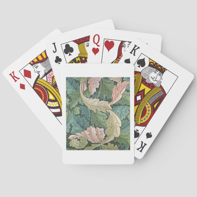 'Acanthus' wallpaper design, 1875 Poker Cards (Back)