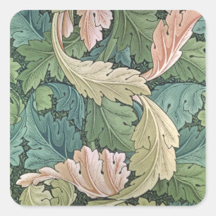'Acanthus' wallpaper design, 1875 Square Sticker