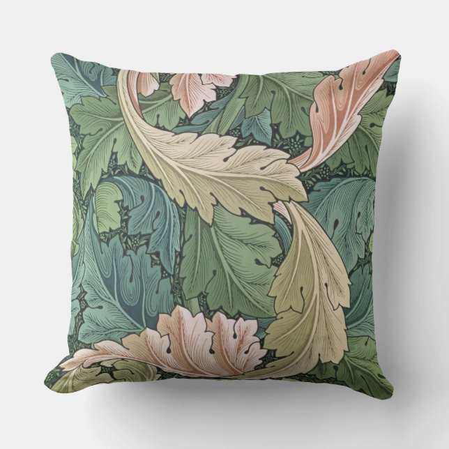 'Acanthus' wallpaper design, 1875 Throw Pillow (Front)