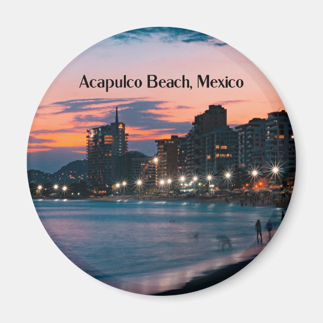 Acapulco Beach, Mexico Magnet (Front)
