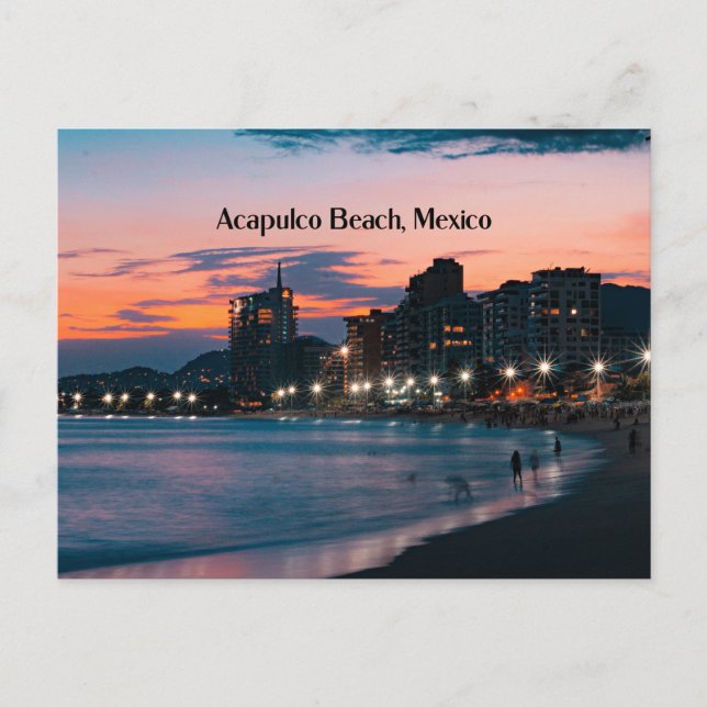 Acapulco Beach, Mexico Postcard (Front)