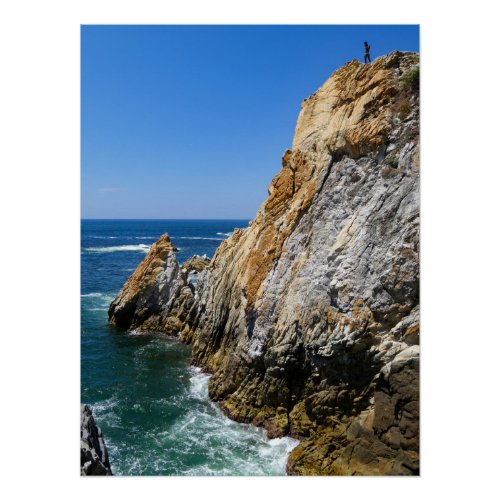 Acapulco Cliff Diver Poster
