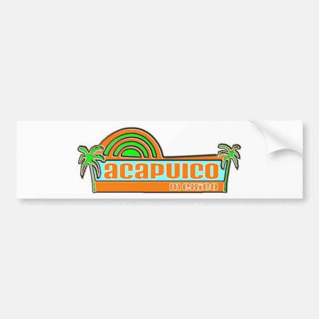 Acapulco, Mexico Bumper Sticker (Front)