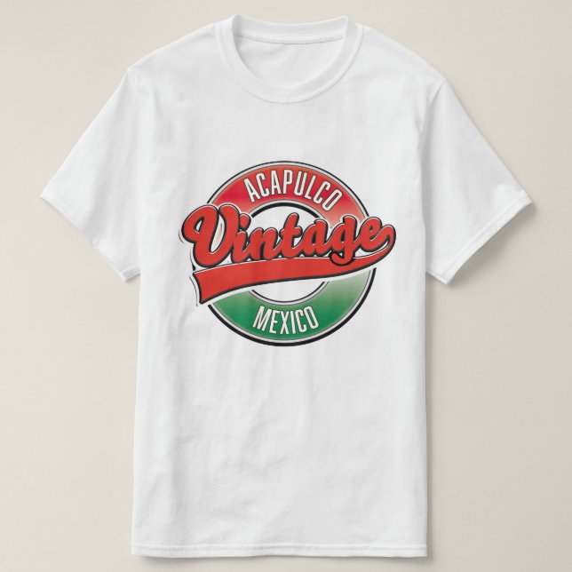 Acapulco Mexico vintage logo T-Shirt (Design Front)