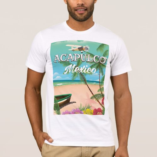 Acapulco Mexico Vintage travel poster T_Shirt