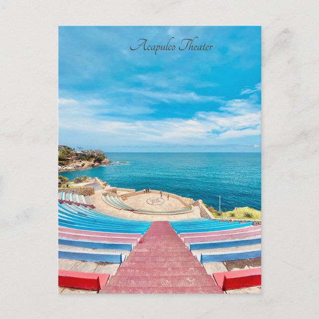 Acapulco Theater Mexico Holiday Postcard (Front)