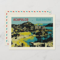 Acapulco view, Mexico, Guerrero Postcard