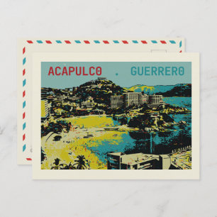 Acapulco view, Mexico, Guerrero Postcard
