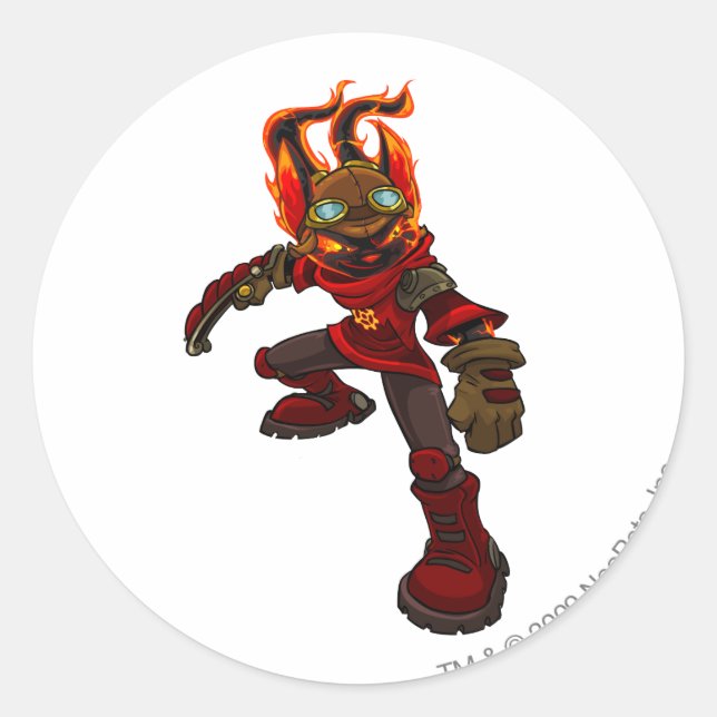 Acara Moltara Player Classic Round Sticker (Front)