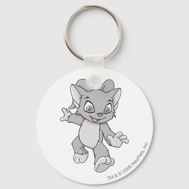 Acara Silver Keychain (Front)