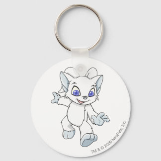 Acara White Keychain