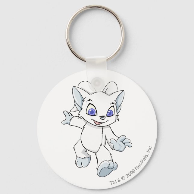 Acara White Keychain (Front)