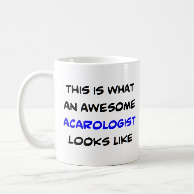 acarologist, awesome coffee mug (Left)