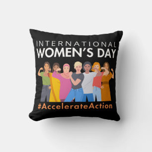 Accelerate Action International Women’s Day 2025 Throw Pillow