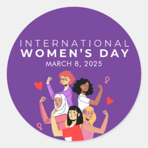 Accelerate Action International Women's Day 2026 Classic Round Sticker