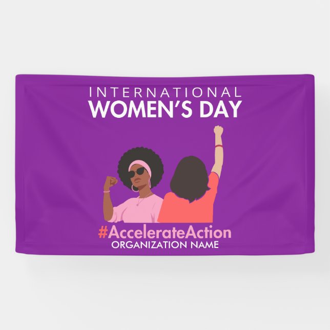 Accelerate Action International Women's Day Banner (Horizontal)