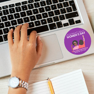 Accelerate Action International Women's Day Classic Round Sticker