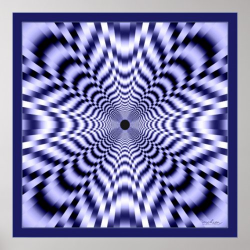 Accelerating Speed Optical Illusion Poster